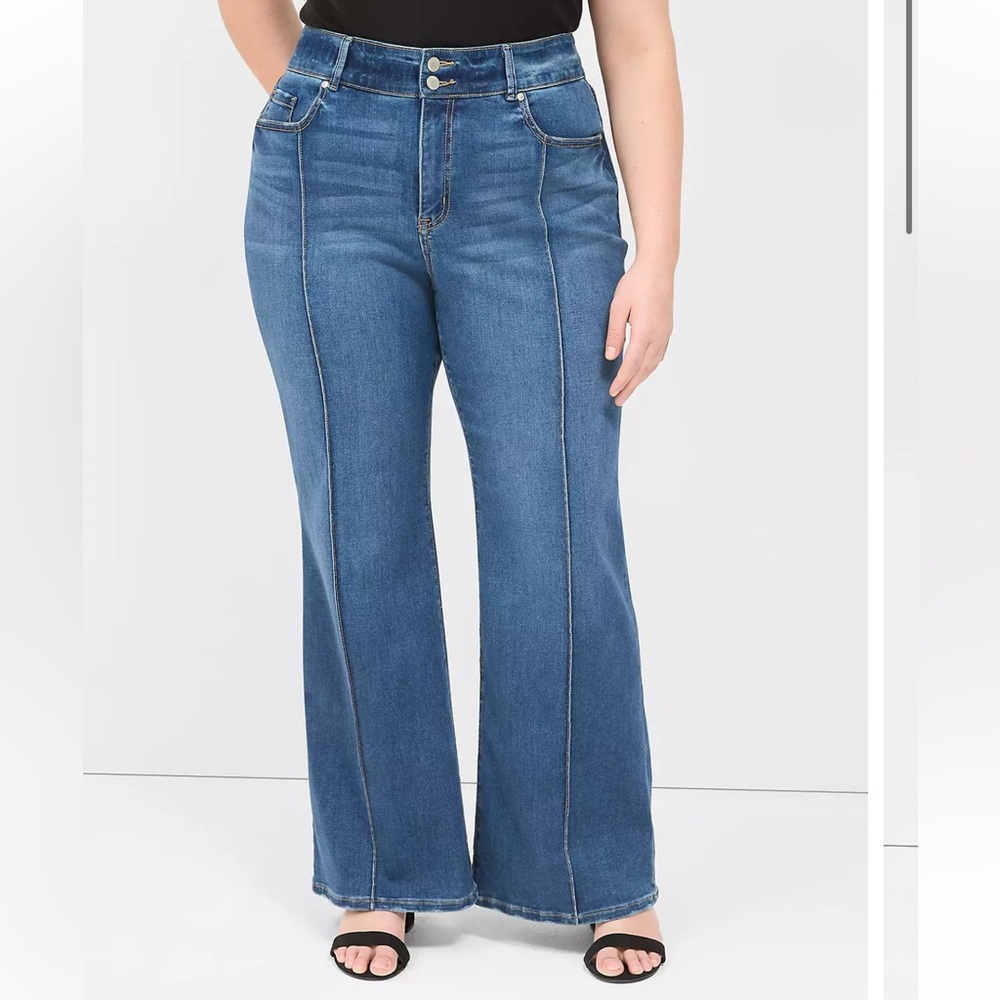 Lane Bryant Tighter Tummy Fit High-Rise Flare Jean